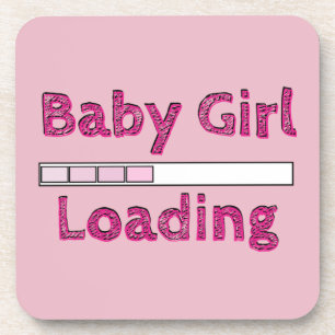 Baby Girl Loading - Fourth Month Coaster