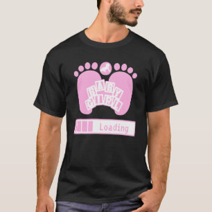Baby Girl Loading Geek Pregnancy Gender Reveal Uni T-Shirt