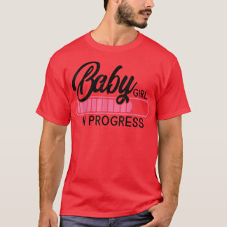 Baby Girl Loading Pregnancy Announcement Girl Gend T-Shirt