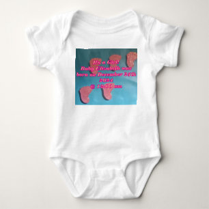 Baby Girl Name and Arrival Bodysuit