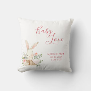 Baby Girl Name Script Baby Love Keepsake Throw Pil Cushion