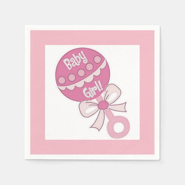 Baby Girl Napkin (Front)