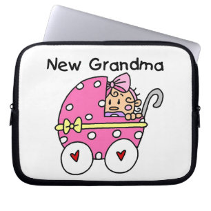 Baby Girl New Grandma Gifts Laptop Sleeve