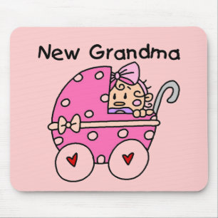 Baby Girl New Grandma T-shirts and Gifts Mouse Mat