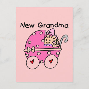 Baby Girl New Grandma T-shirts and Gifts Postcard