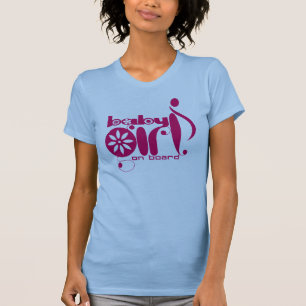 Baby Girl On Board Maternity T-shirt