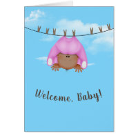 Baby Girl on Clothesline