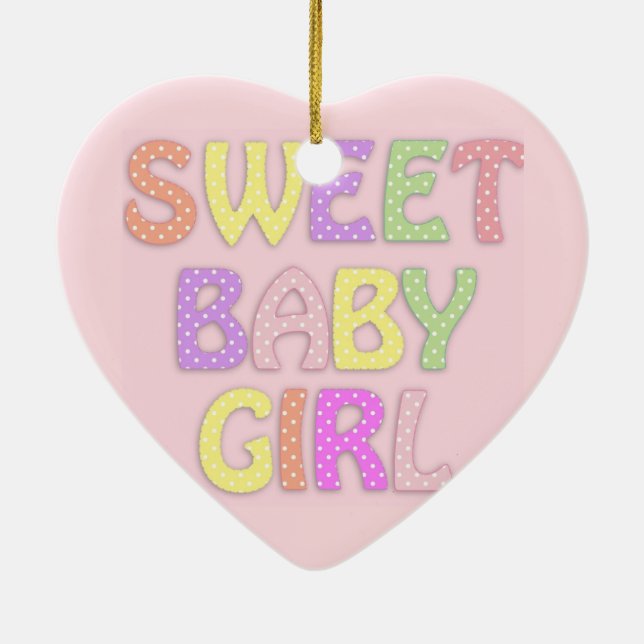 Baby Girl Ornament (Back)