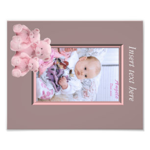 Baby Girl Photo frame insert