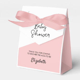 Baby Girl Pink Baby Shower Personalised Favour Box