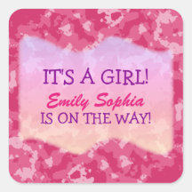 Baby Girl - Pink Camo Themed Baby Shower