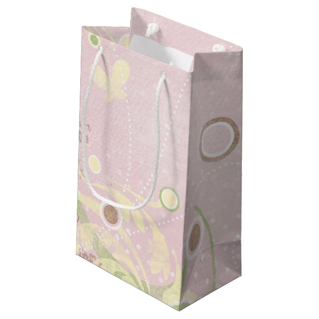 Baby Girl Pink Gift Bag (Back Angled)