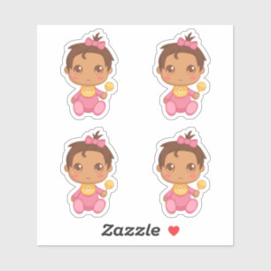 Baby Girl Pink Jumpsuit Set of 4