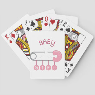 Baby Girl Playing Cards