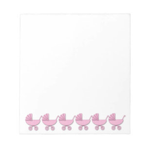 baby girl polka dot notepad