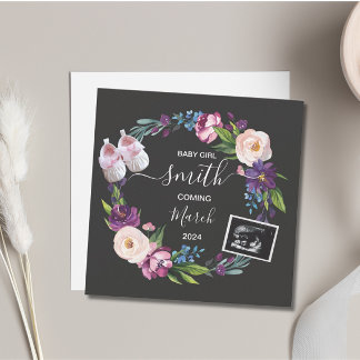 Baby Girl Pregnancy Announcement 