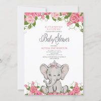 Baby Girl Princess Tiara Elephant Pink Floral