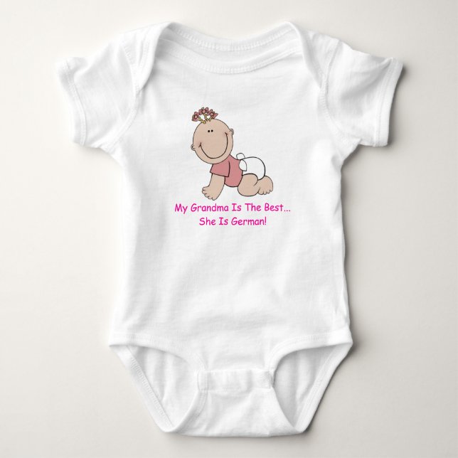 Baby Girl Romper Bodysuit (Front)