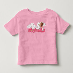 Baby Girl Saraswati with her White Swan Toddler T-Shirt