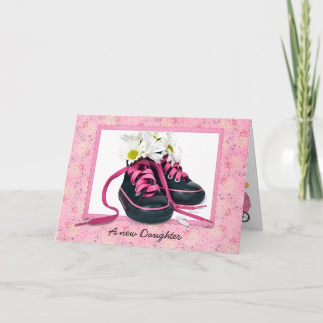 Baby Girl Shoes Card (Front)