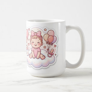 Baby girl shower coffee mug