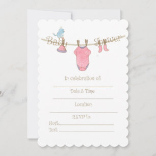 Baby Girl Shower Invitation