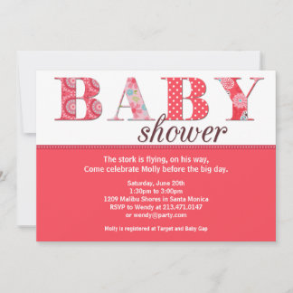 Baby Girl Shower Invitation