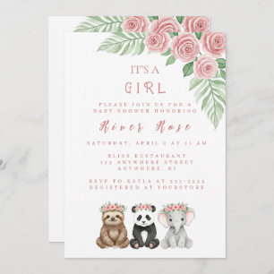 Baby Girl Shower Invitation