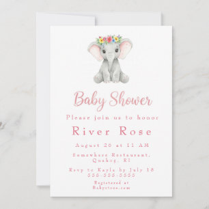 Baby Girl Shower Invitation