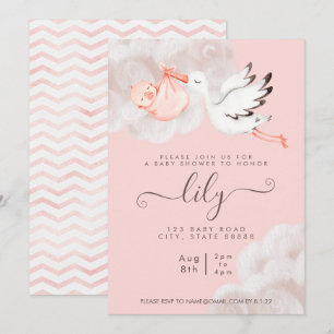 Baby Girl Shower Invitation