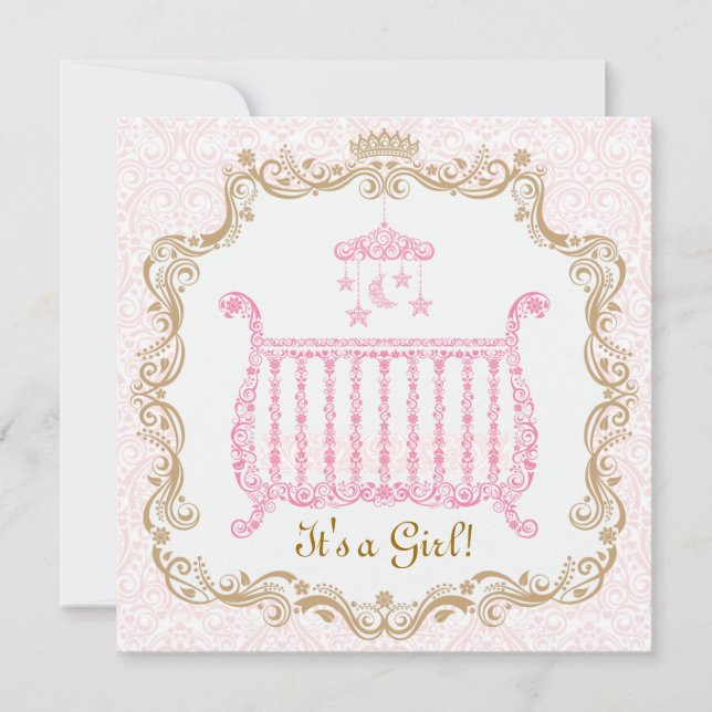 Baby Girl Shower Invitation (Front)