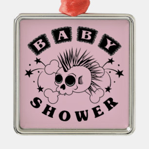 Baby Girl Shower Invite Metal Tree Decoration