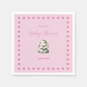 Baby Girl Shower Paper Napkin