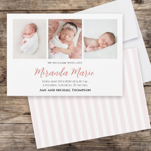 Baby Girl Simple Overlay Text Typography Pink