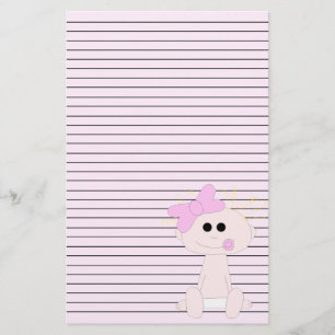 Baby Girl Stationery