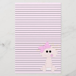 Baby Girl Stationery