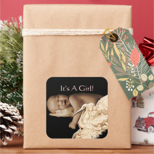 Baby Girl Stickers with your baby photo