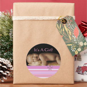 Baby Girl Stickers with your baby photo