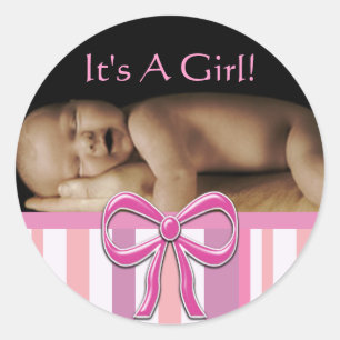 Baby Girl Stickers with your baby photo