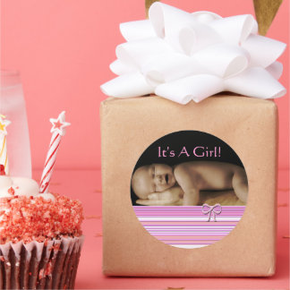 Baby Girl Stickers with your baby photo