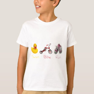 Baby Girl Swim Biek Run T-Shirt