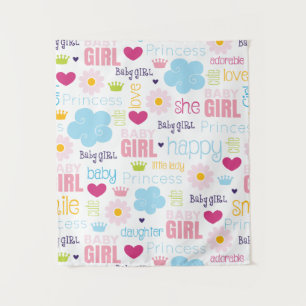 Baby Girl Tapestry