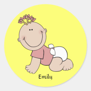 Baby Girl Template Sticker