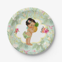 Baby Girl Tropical Hawaiian Luau Hibiscus