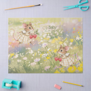 Baby Girl Woodland Animal Shower Tissue Paper