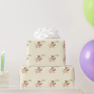 Baby Girl Woodland Animal Shower Wrapping Paper