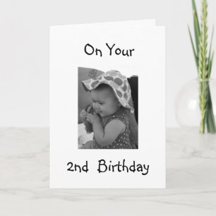 BABY GIRL'S ***2nd BIRTHDAY*** CARD