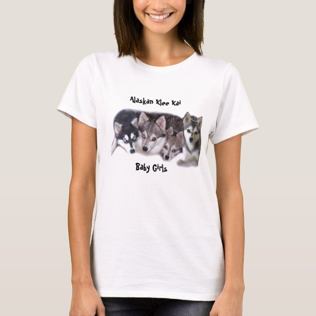 Baby Girls, Alaskan Klee Kai T-Shirt (Front)