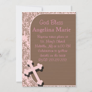 Baby Girls Baptism/Christening Invitations