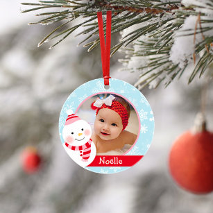 Baby Girl's First Christmas   Winter Friends Ornament